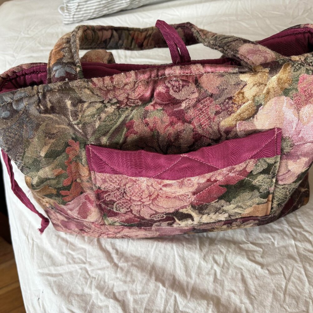 Beautiful Floral Fabric Bag